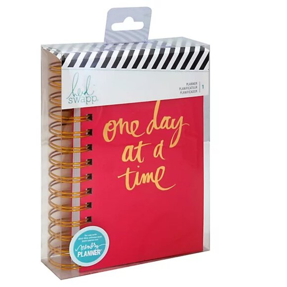 Heidi Swapp gold spiral ring One Day at a Time Planner - Picture 1 of 5